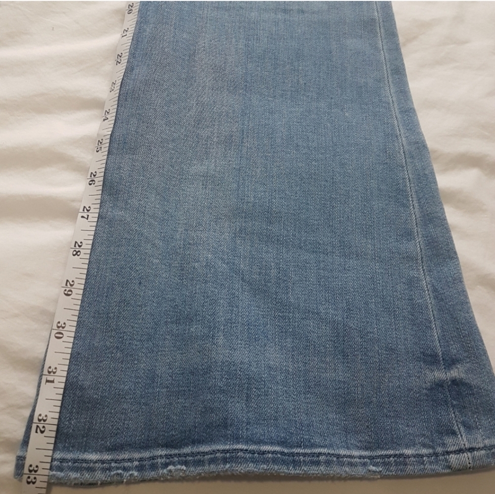 Women's Blue Flared Jeans - Picture 11 of 12